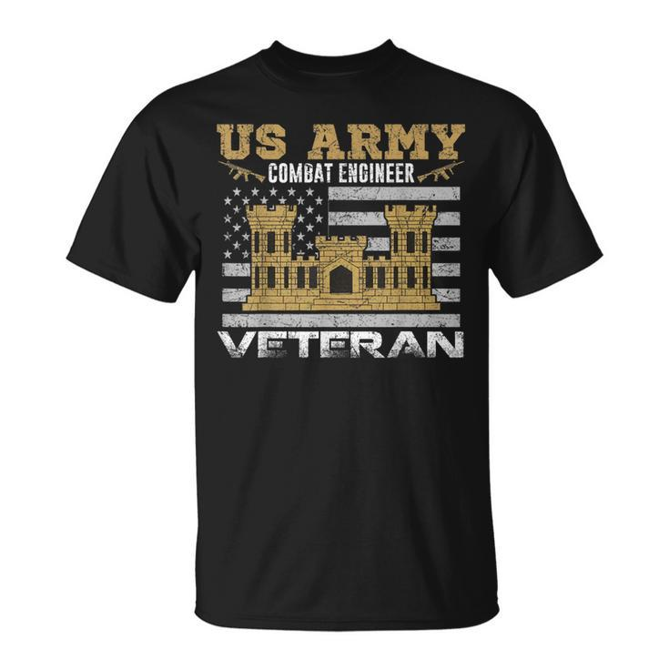 Vintage Us Army Combat Engineer Combat Engineer Veteran T-shirt