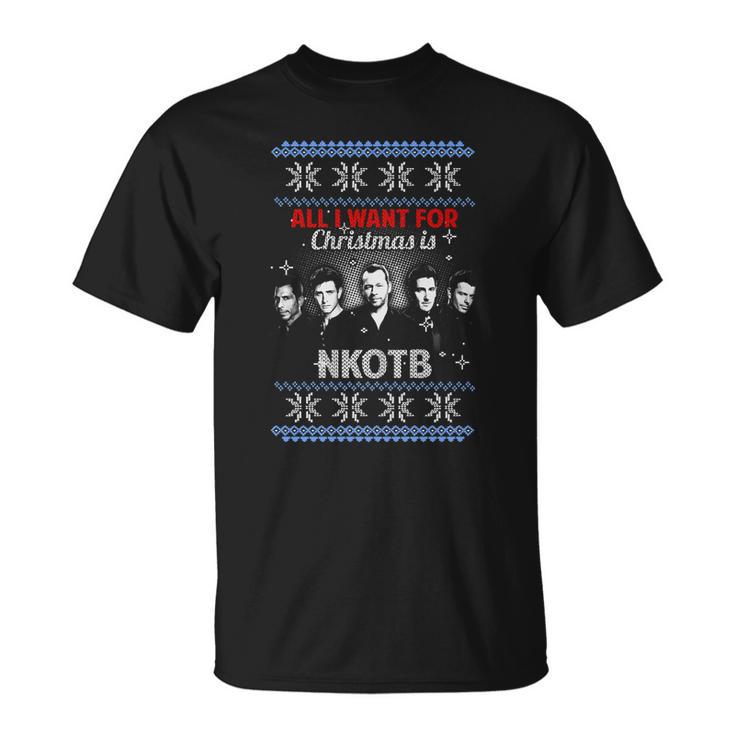 All I Want For Christmas Is Nkotb T shirt Thegiftio UK