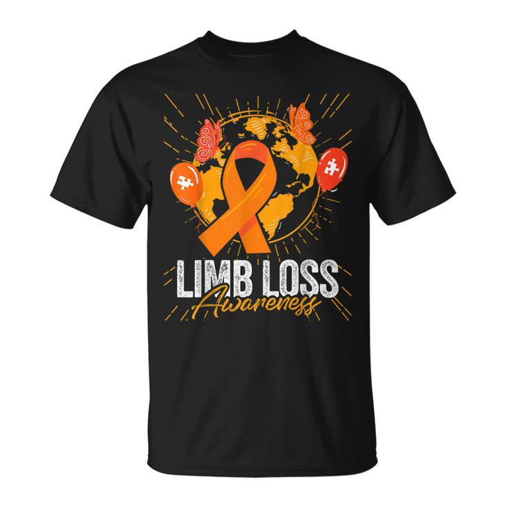We Wear Orange For Limb Loss Awareness Leopard Rainbow Women  Unisex T-Shirt