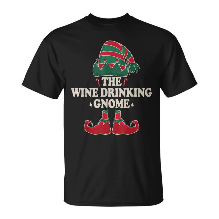 Weintrinkender Gnom Herren T-Shirt, Lustiges Motiv für Weinliebhaber