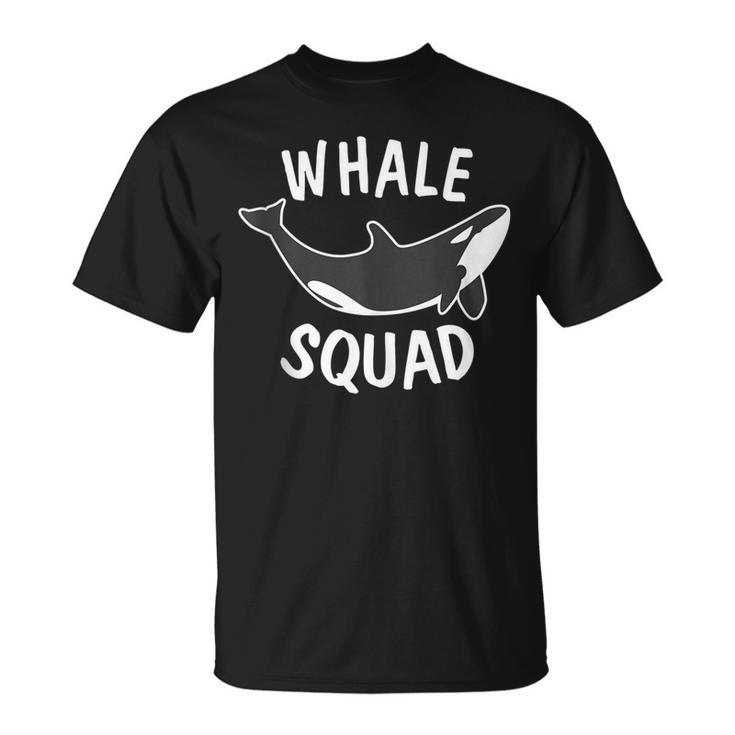 Whale Squad Funny Marine Animal Whale Lover  Unisex T-Shirt