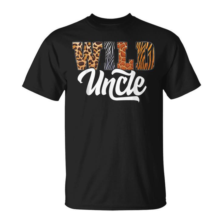 Wild Uncle Zoo Born Wild Birthday Safari Jungle Unisex T-Shirt