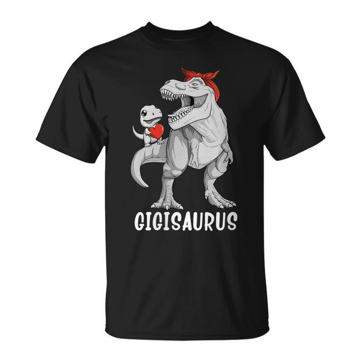 Womens Funny Gigisaurus Dinosaur Gigi T Rex Saurus Mothers Day  Unisex T-Shirt
