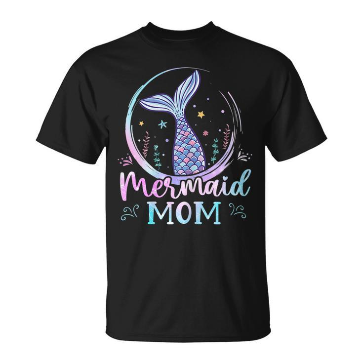 Womens Mermaid Mom Birthday Mermaid Family Matching Party Squad  Unisex T-Shirt