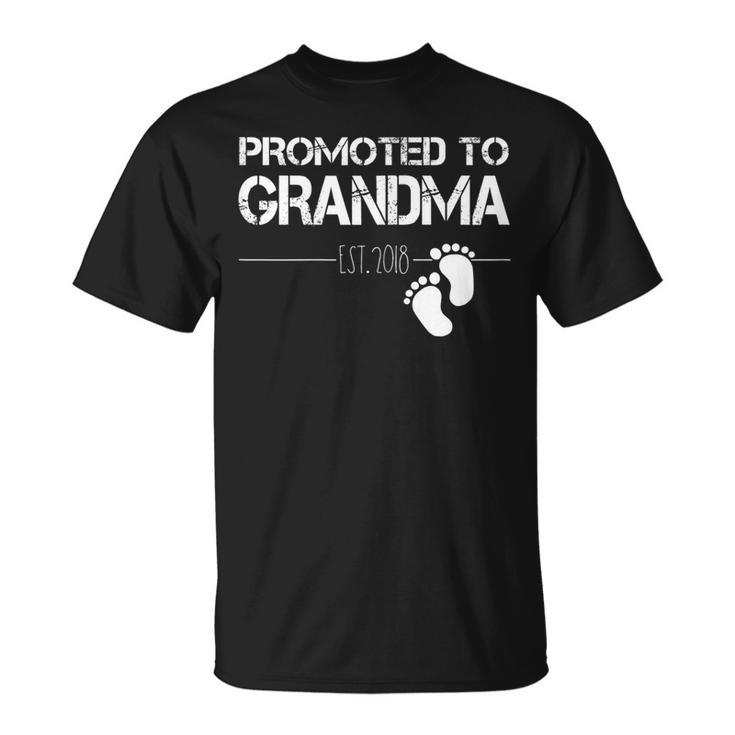Womens Promoted To Grandma Est 2018  New Gift Gift For Womens Unisex T-Shirt