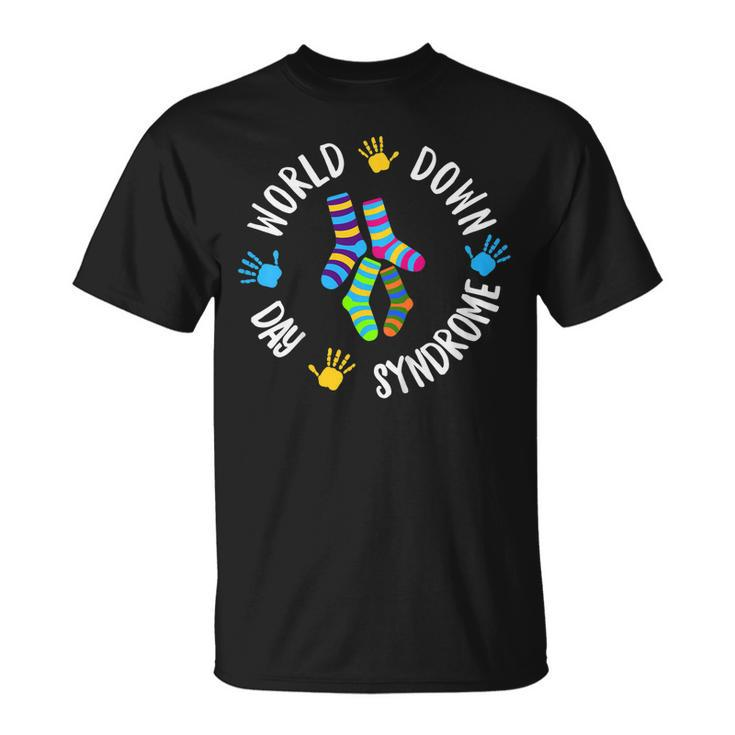 World Down Syndrome Day Awareness Socks Down Right Kids Gift  Unisex T-Shirt