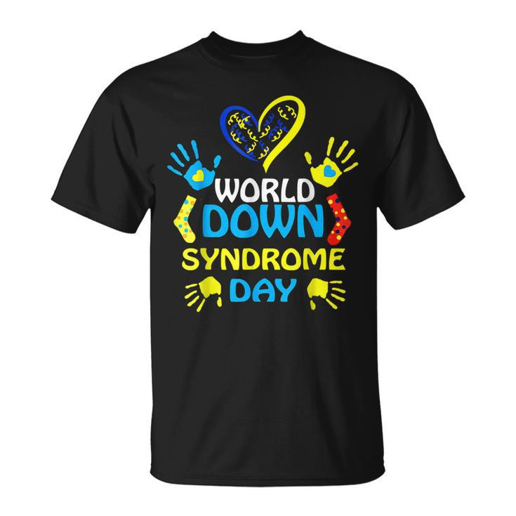 World Down Syndrome Day Support And Awareness 321 T-Shirt