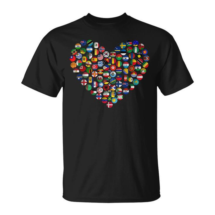 World Flags Earth Day  Unisex T-Shirt