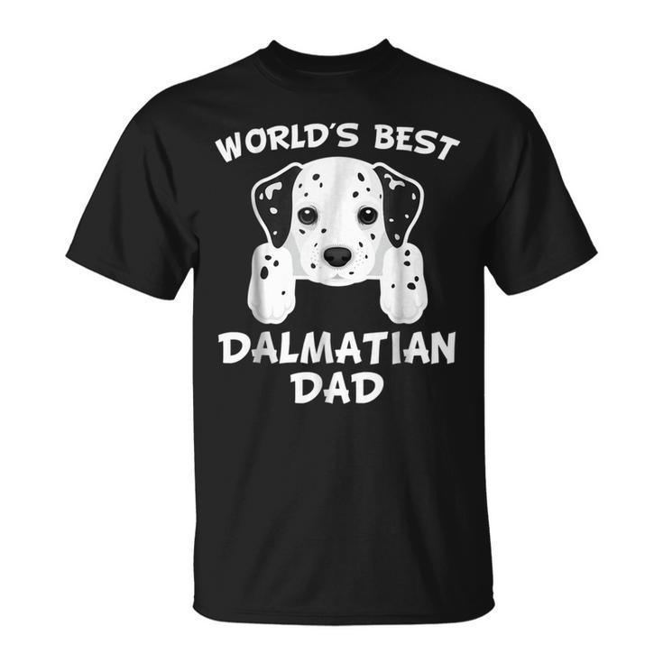 Worlds Best Dalmatian Dad Dog Owner Gift For Mens Unisex T-Shirt