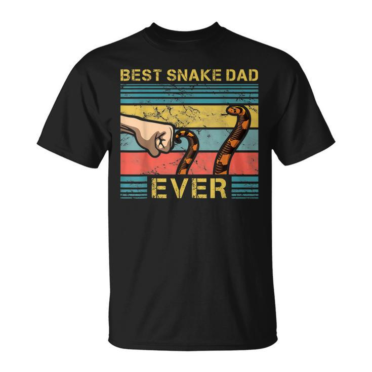 Worlds Best Snake Dad Funny Snake Enthusiast Father Gift For Mens Unisex T-Shirt