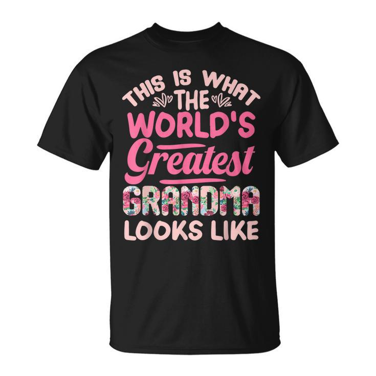 Worlds Greatest Grandma Mothers Day Best Grandmother Nana  Unisex T-Shirt