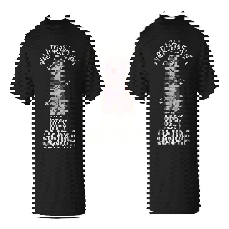 Worlds Greatest Siberian Husky Grandma Funny Dog Pet Lover Unisex T-Shirt