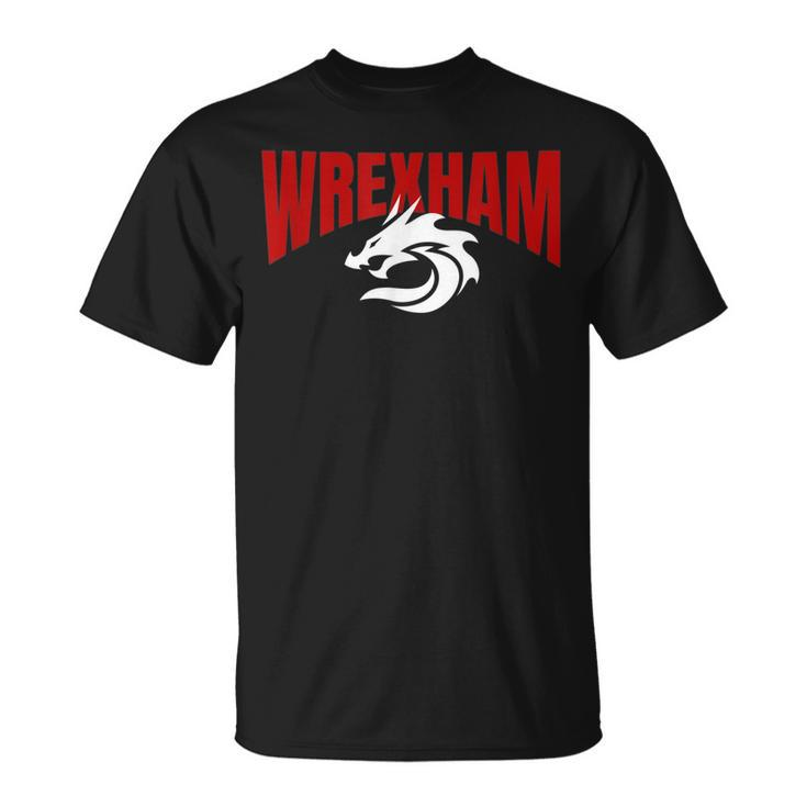 Wrexham Wales Dragon Welsh Uk T-shirt - Thegiftio