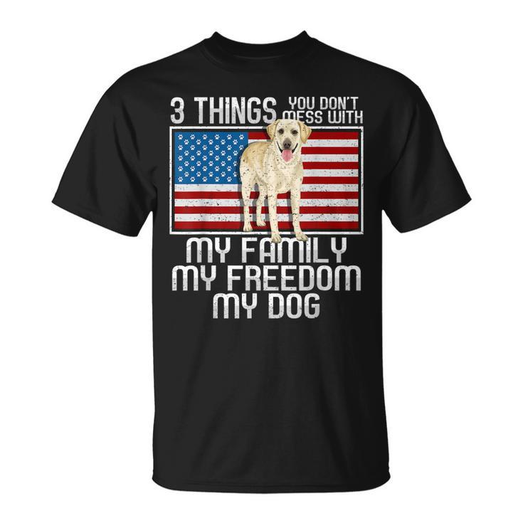Yellow Labrador Retriever Dog 3 Things T-Shirt