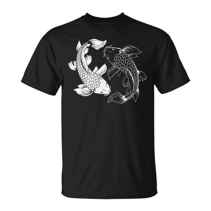 Yin And Yang Japanese Koi Fish  Unisex T-Shirt