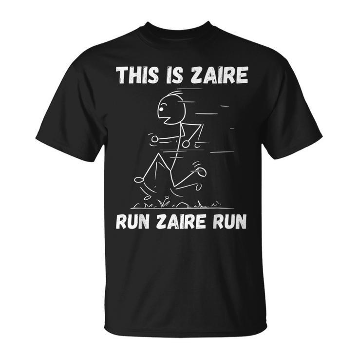 This Is Zaire Run Zaire Run Personalized Name Fun Track Team T-shirt