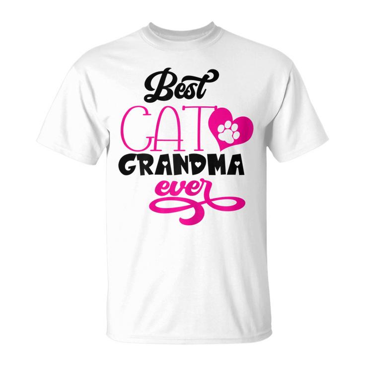 Best Cat Grandma Ever Kitty Animal Lover Mothers Day Cute Gift For Womens Unisex T-Shirt