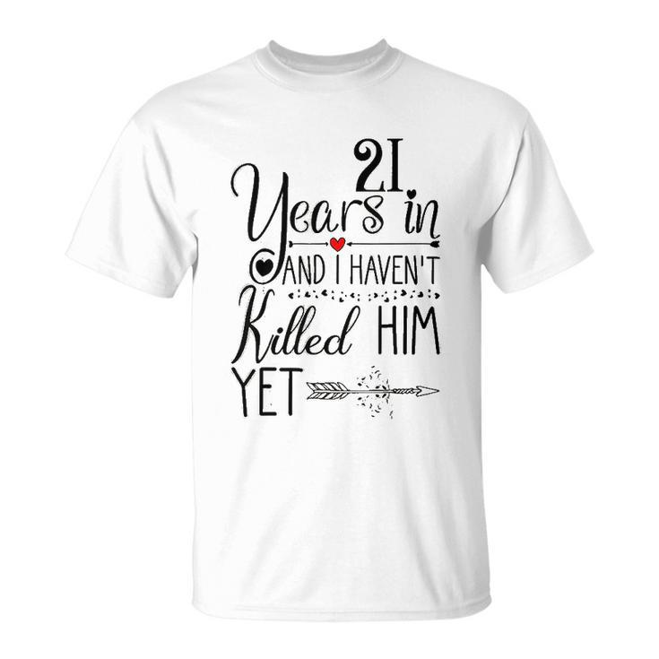 21St Wedding Anniversary For Her 21 Years Of Marriage T-shirt