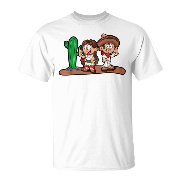 23 Mexican Boy And Girl Front  Unisex T-Shirt