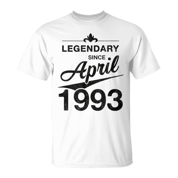 30 Geburtstag 30 Jahre Alt Legendär Seit April 1993 V2 T-Shirt