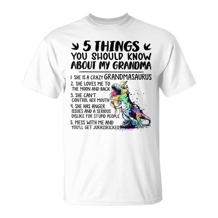 5 Things You Should Know About My Grandma Tie Dye Dinosaur Unisex T-Shirt