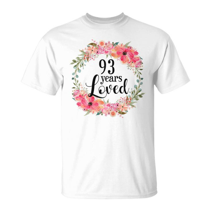 93Rd Birthday Gifts 93 Years Old Loved Awesome Since 1928 Gift For Womens Unisex T-Shirt