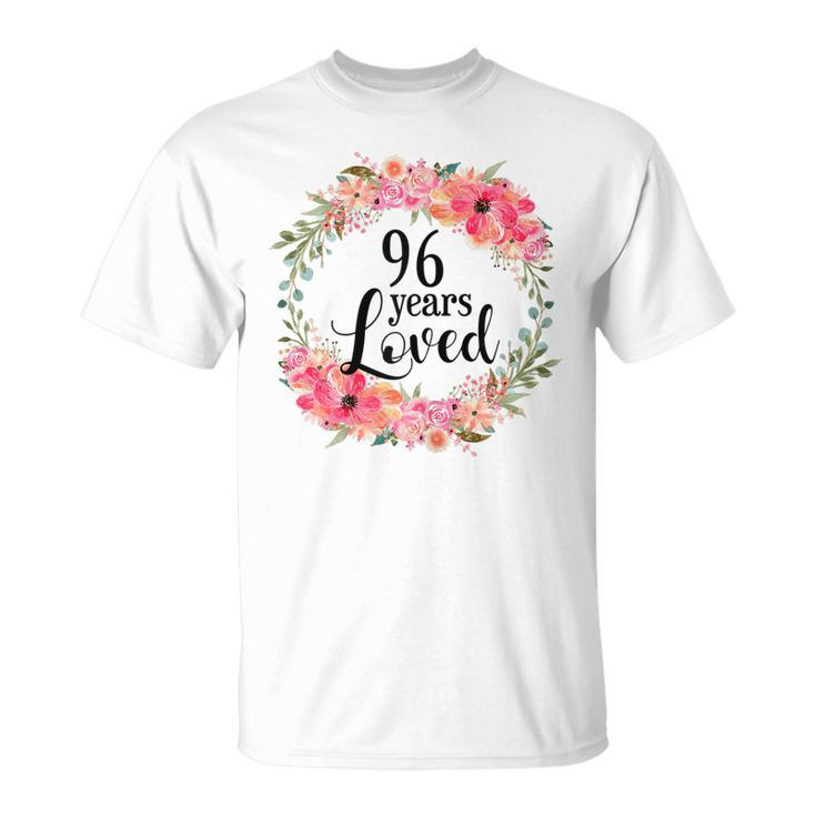 96Th Birthday Gifts 96 Years Old Loved Awesome Since 1925 Gift For Womens Unisex T-Shirt