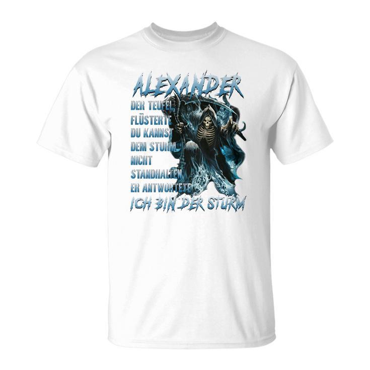 Alexander - Der Sturm Herren T-Shirt, Mystisches Wolfsmotiv