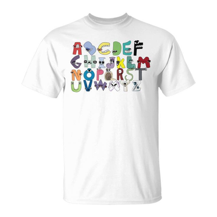 Alphabet Lore Costume For Boys Matching Learning 2 T-Shirt