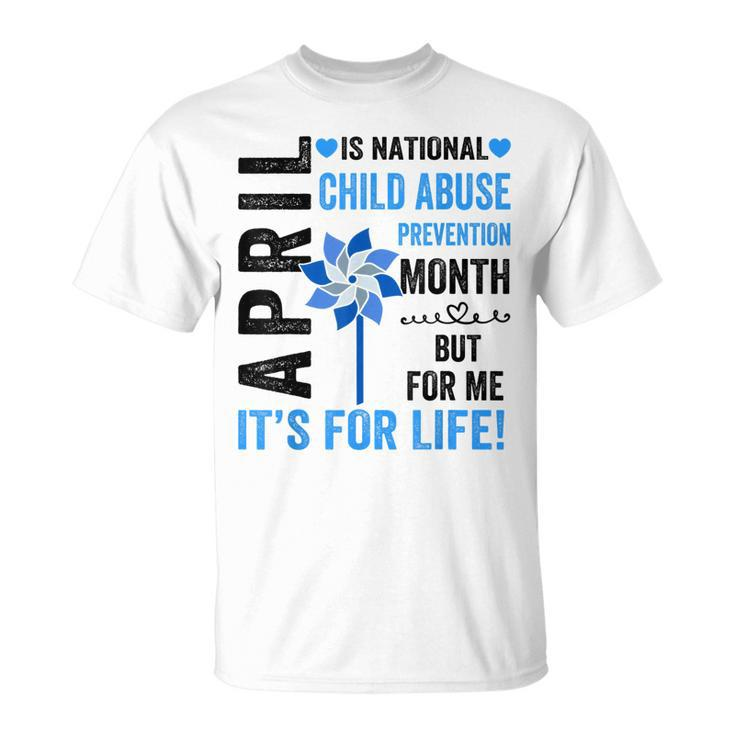 April Is Child Abuse Prevention Month Child Abuse Awareness  Unisex T-Shirt