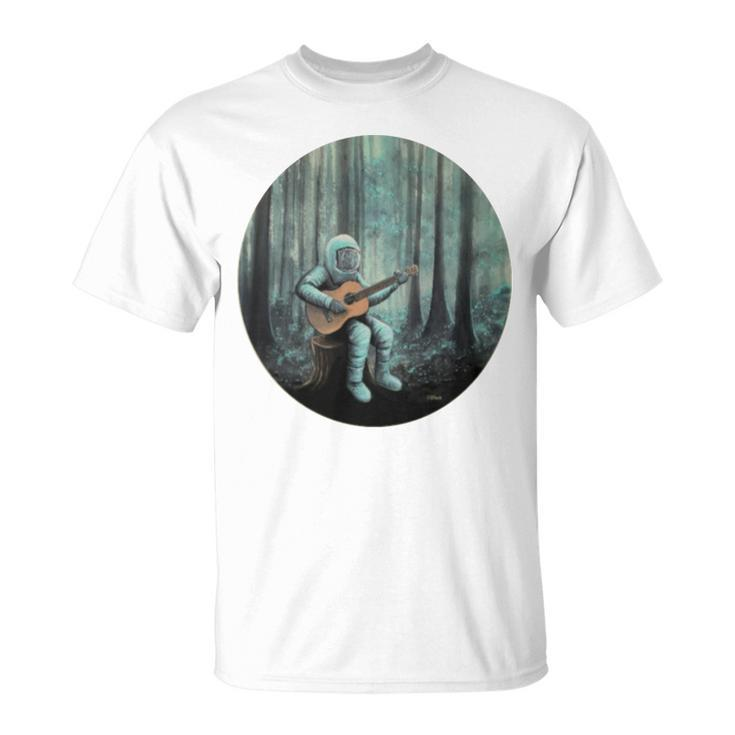 Astronaut Playing Guitar Music Unisex T-Shirt