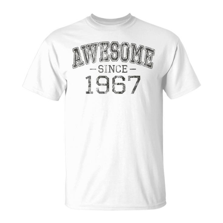 Awesome Since 1967 Vintage Style Born In 1967 Birthday T-Shirt