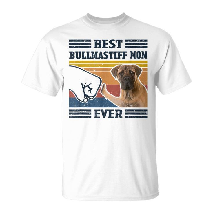 Best Bullmastiff Dog Mom Ever Bump Fit Dog Lover T-Shirt