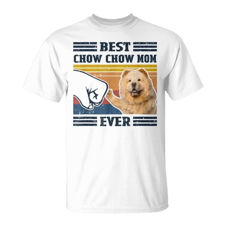 Best Chow Chow Dog Mom Ever Bump Fit Dog Lover T-Shirt