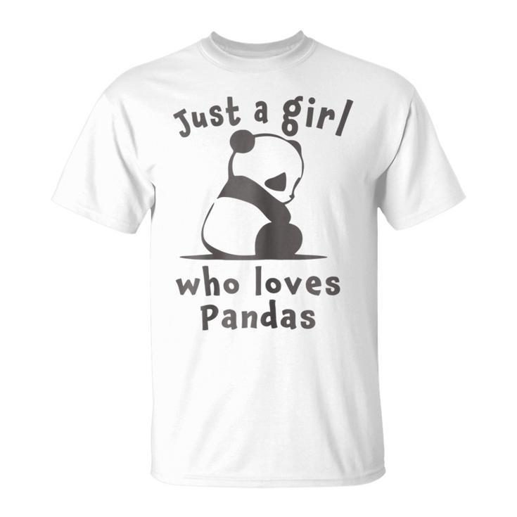 Best Cutest Panda Ever Just A Girl Cute Gift Unisex T-Shirt