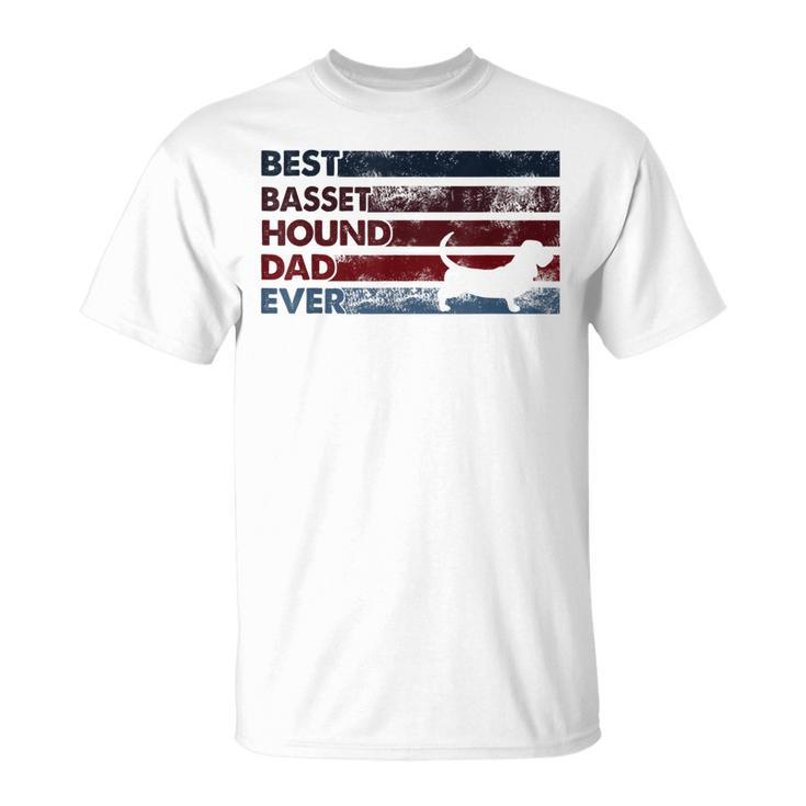 Best Dog Dad Ever Father Basset Hound Unisex T-Shirt