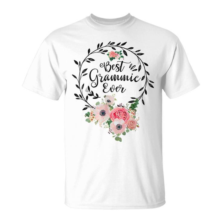 Best Grammie Ever  Women Flower Decor Grandma Unisex T-Shirt