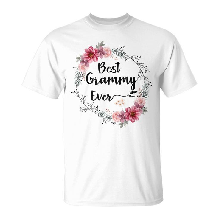 Best Grammy Ever Women Floral Decoration Grandma Unisex T-Shirt
