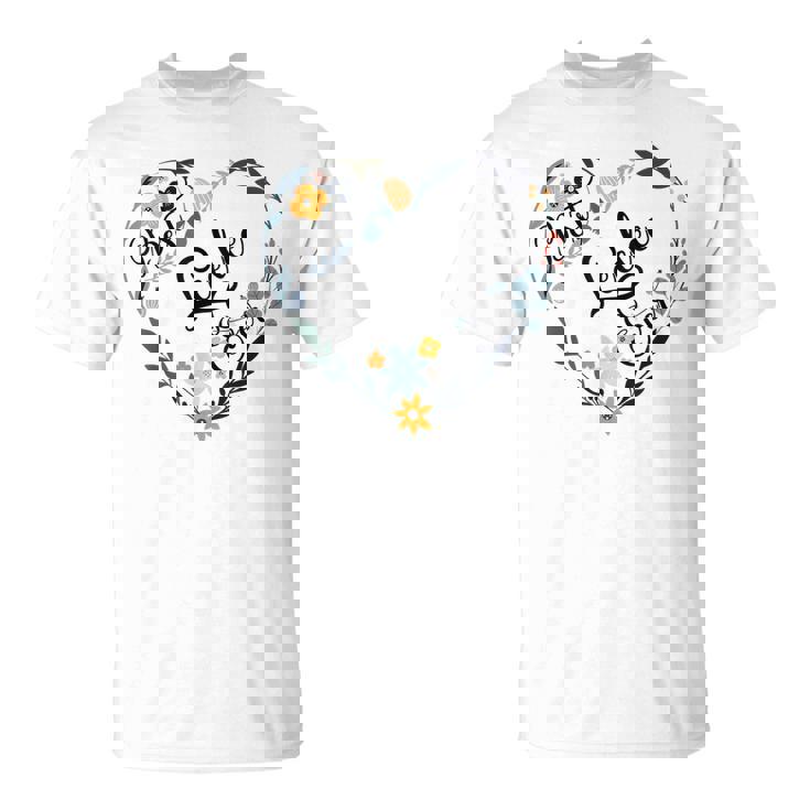 Best Leelee Ever Heart Flower Blessed Grandma Mothers Day Unisex T-Shirt