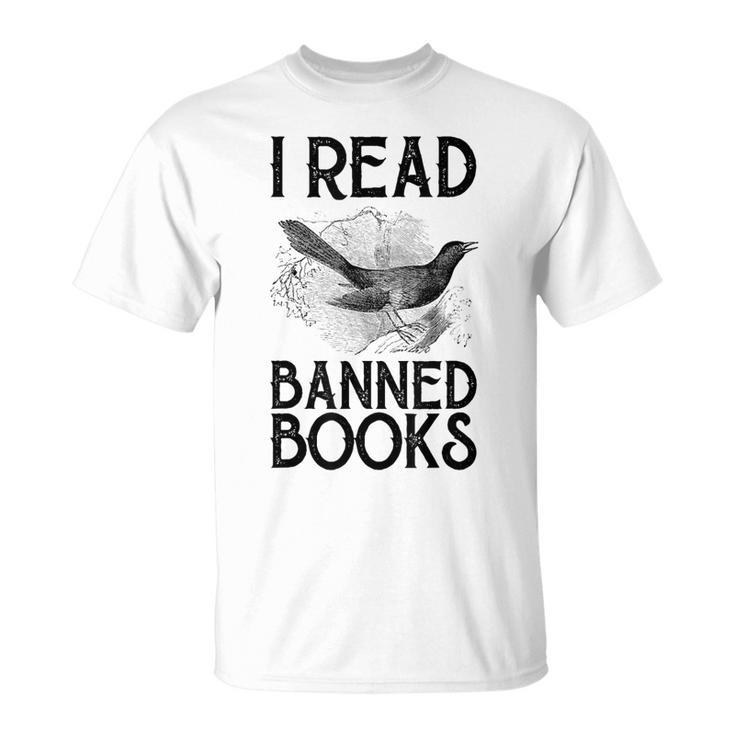 Book Lovers Vintage I Read Banned Books Reading Lovers T-Shirt