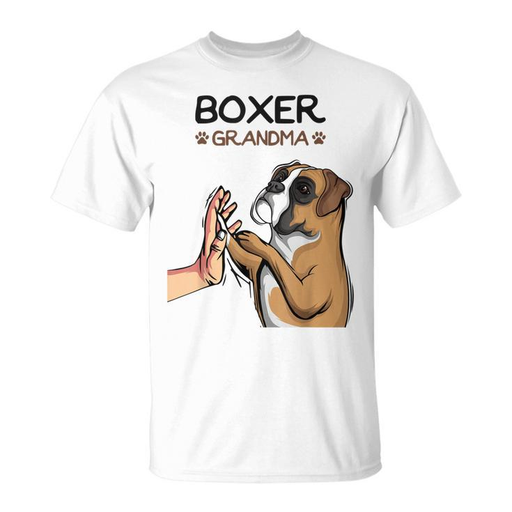 Boxer Dog Grandma Women Unisex T-Shirt