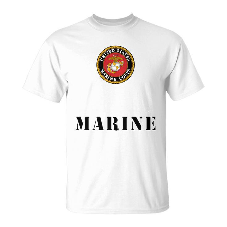 Brother Of A United States Marine Custom Template T-shirt