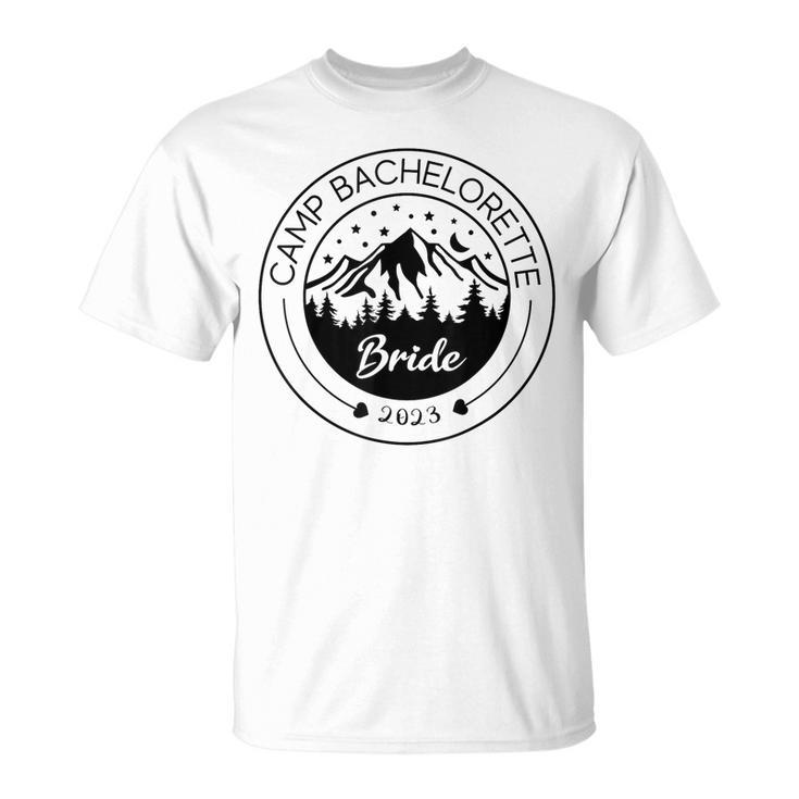 Camp Bachelorette Bride Mountain Bachelorette Party T-shirt