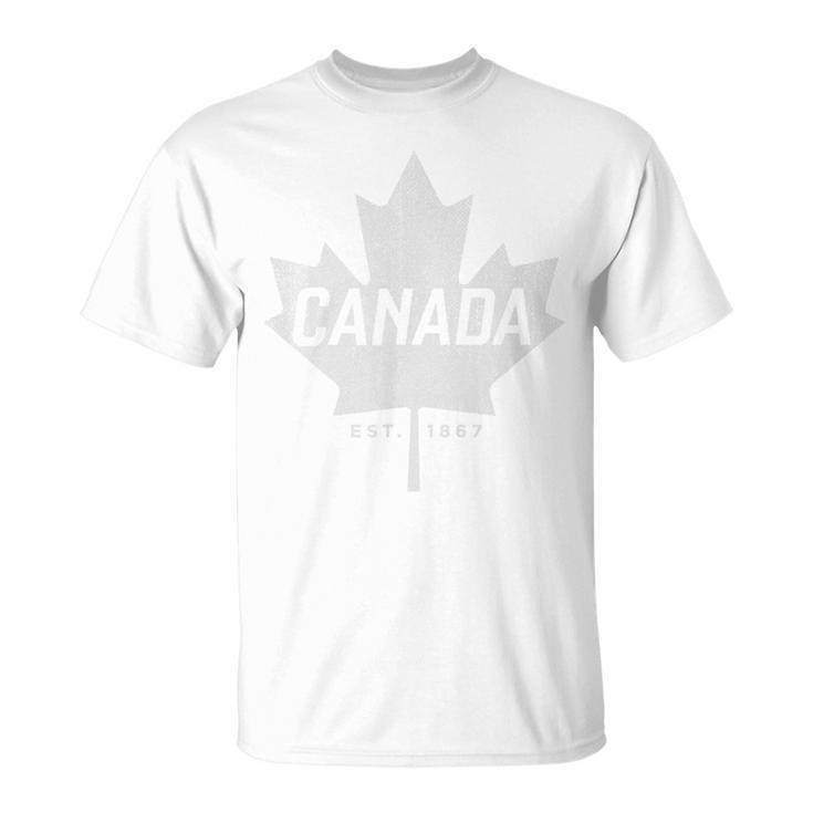 Canada Maple Leaf Canada Est 1867 Vintage Sport T-Shirt