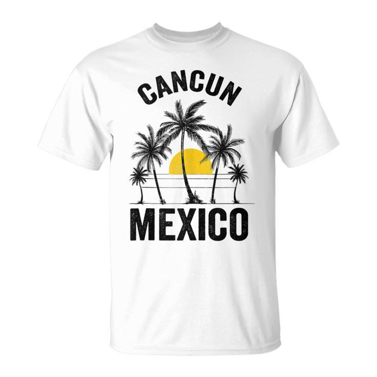 Cancun Beach Souvenir T Mexico 2023 Vacation Family T-Shirt