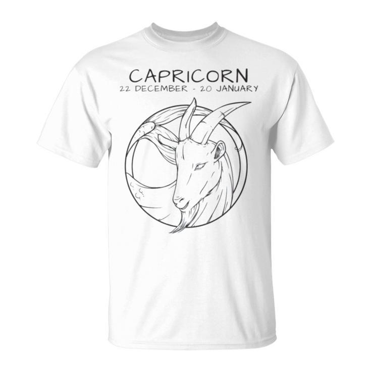Capricorn Icon Design Unisex T-Shirt