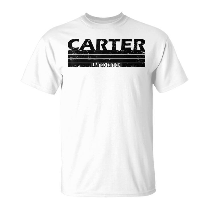 Carter Surname Limited Edition Retro Vintage Style Sunset  Unisex T-Shirt