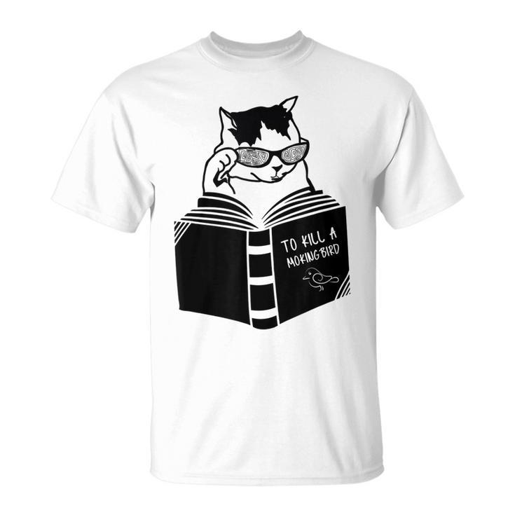 Cat Reading To Kill A Mockingbird Funny  Unisex T-Shirt