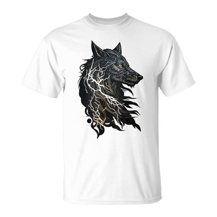 Celtic Fenrir Wolf Of Odin Vikings Nordic Themed Mythology T-shirt