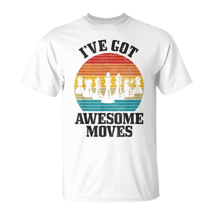Chess Master Ive Got Awesome Moves Vintage Chess Player T-Shirt